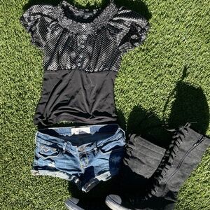 Hollister jean  shorts